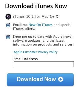 Download the itunes 10.1 update for mac